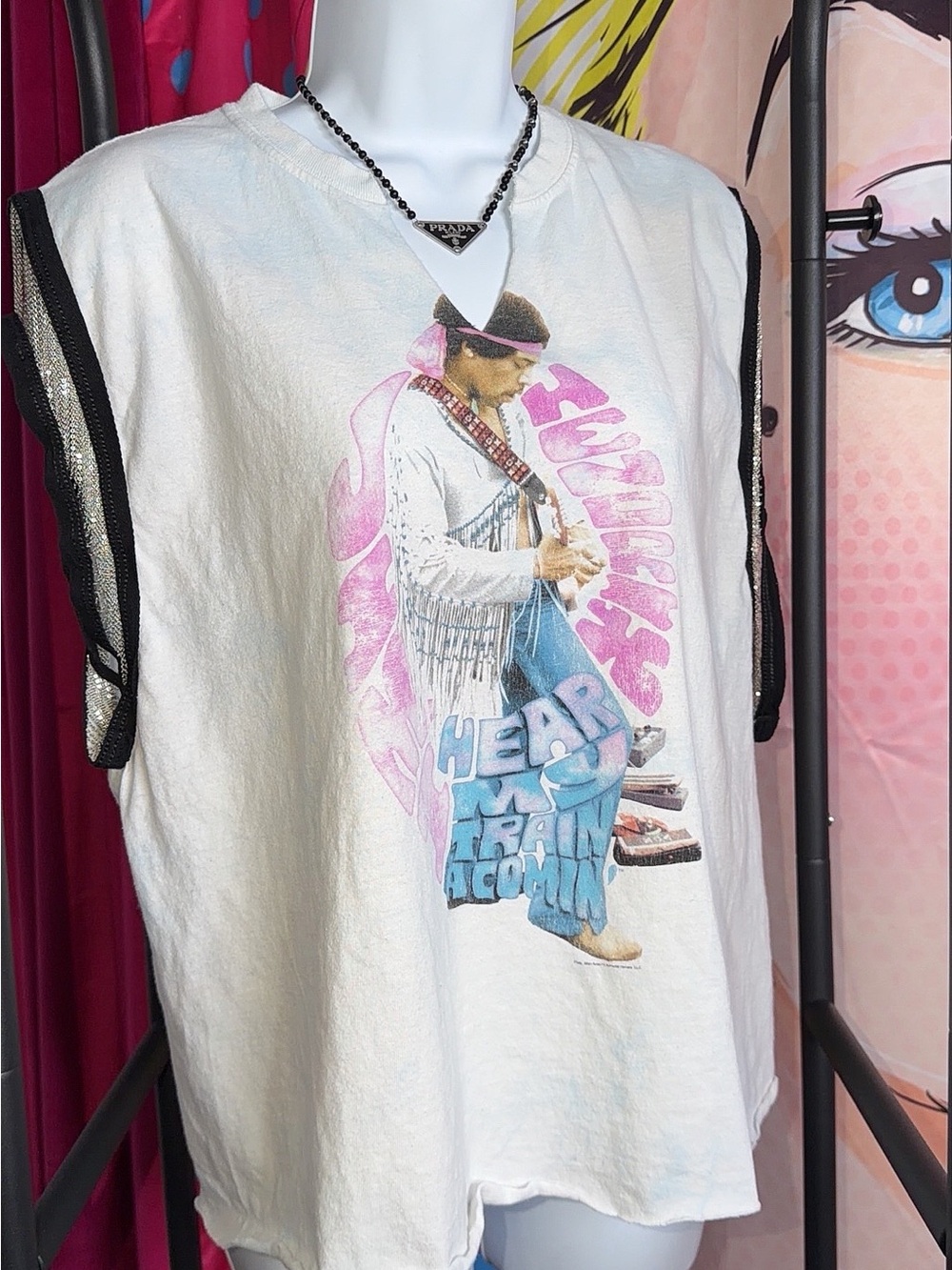Restyled Vintage Jimi Hendrix Graphic Tee
